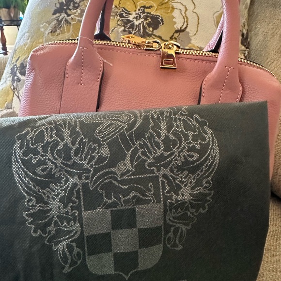 Vince Camuto Kime Tea Rose Leopard Print Handbag Calf Hair - Picture 12 of 16